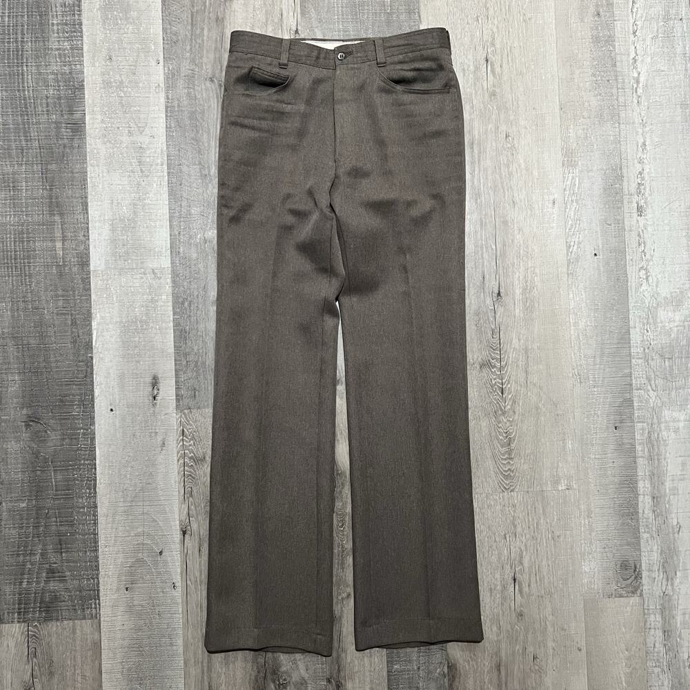 Vintage Levis Panatela Sportwears Mens Pleated Dress Trouser Pants Brown/Gray 31